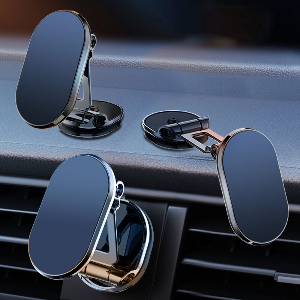 360° Rotating Magnetic Phone Holder Dashboard Magnet Mount Stand Car Accessories