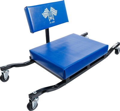 BGS Werkstatt Montage Sitz Rollsitz extra flach 14 cm Arbeitssitz rollbar Rollen