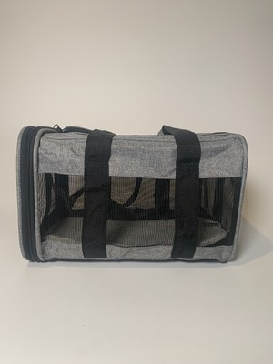 Travel Pet Carrier Small Soft Sided 14x8x9 Gray Amazon Basics