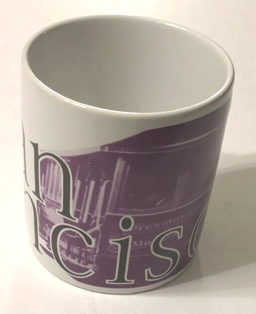 スターバックス サンフランシスコ 1994 ホワイトセラミック シティシリーズ ヴィンテージコーヒーマグ 3 3/4