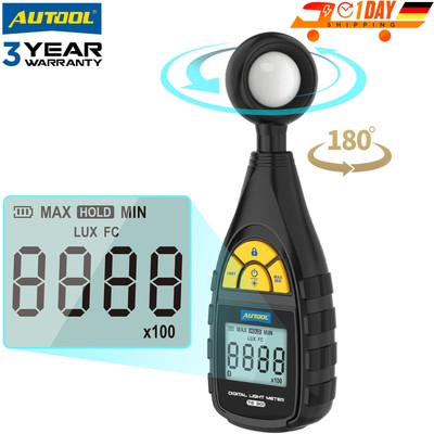 Digital Lichtmessgerät Luxmeter Fc Lichtmesser Light Meter Photometer 200000LUX 