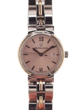UNIVERSAL GENÈVE unused NOS Ladies Wristwatch Steel and Rose Gold with Papers