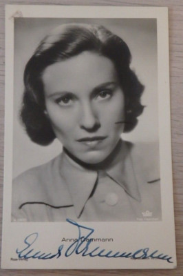 Autogramm Film Theater Schauspielerin Anna Dammann 1940er Jahre (113762)
