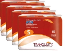 QUICK SHIP 4pack Tranquility ATN Disposable Adult Teen Brief Heavy Absorbency