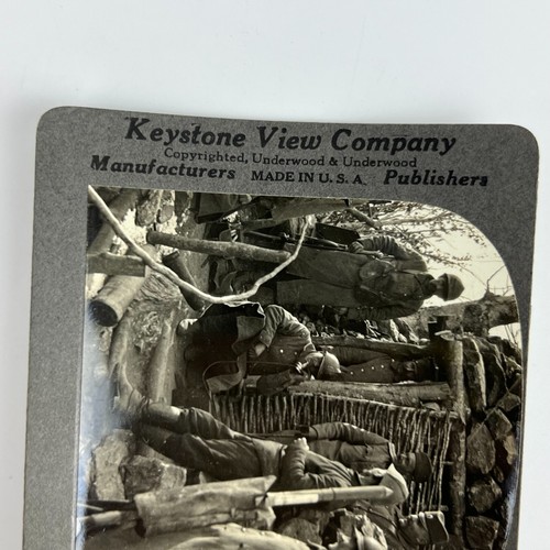 Fotos antiguas de la Primera Guerra Mundial Keystone View Co trinchera serbia "Tierra de nadie" V18889 - Imagen 4 de 8