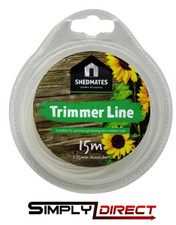 Shedmates Trimmer Line 15m White 1.25mm diameter - SL125CP Fast Free UK Shipping 0.33 per metre