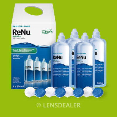 »» RENU MultiPlus FRESH LENS COMFORT VORRATSPACK - 4x 360ml  BAUSCH + LOMB ««