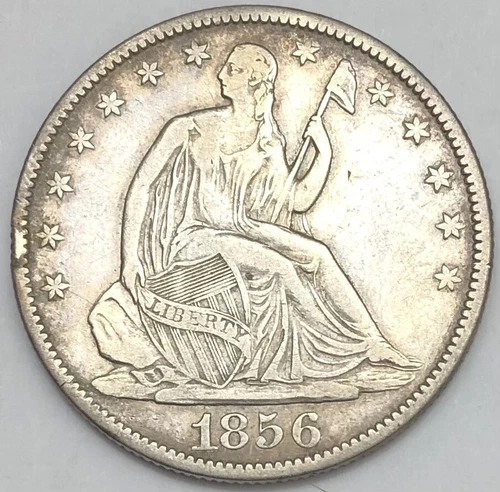 1856-O Seated Liberty Half Dollar VF Details