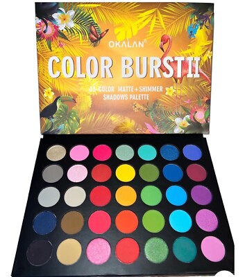OKALAN  COLOR BURST VIVID EYESHADOW PALETTE