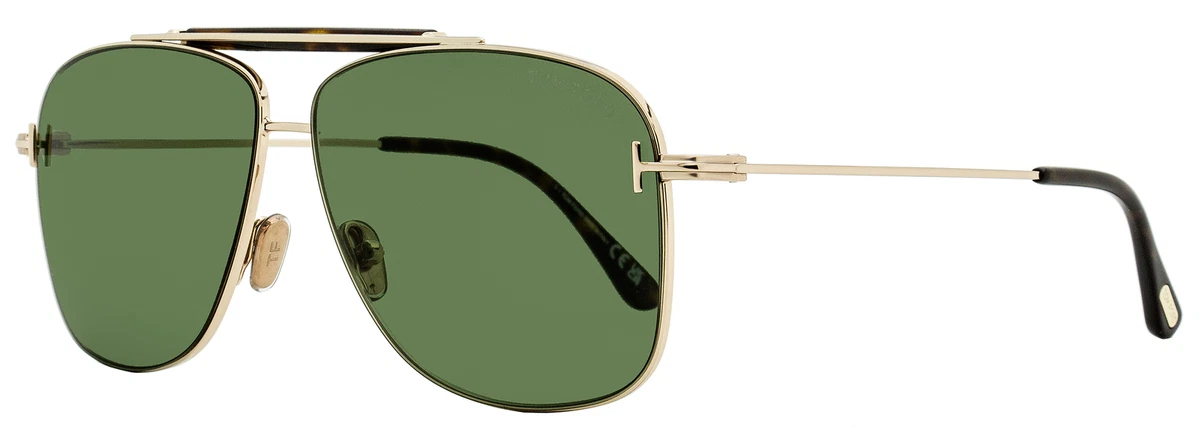 Tom Ford Navigator Sunglasses TF1017 Jaden 28N Gold Havana 60mm FT01017