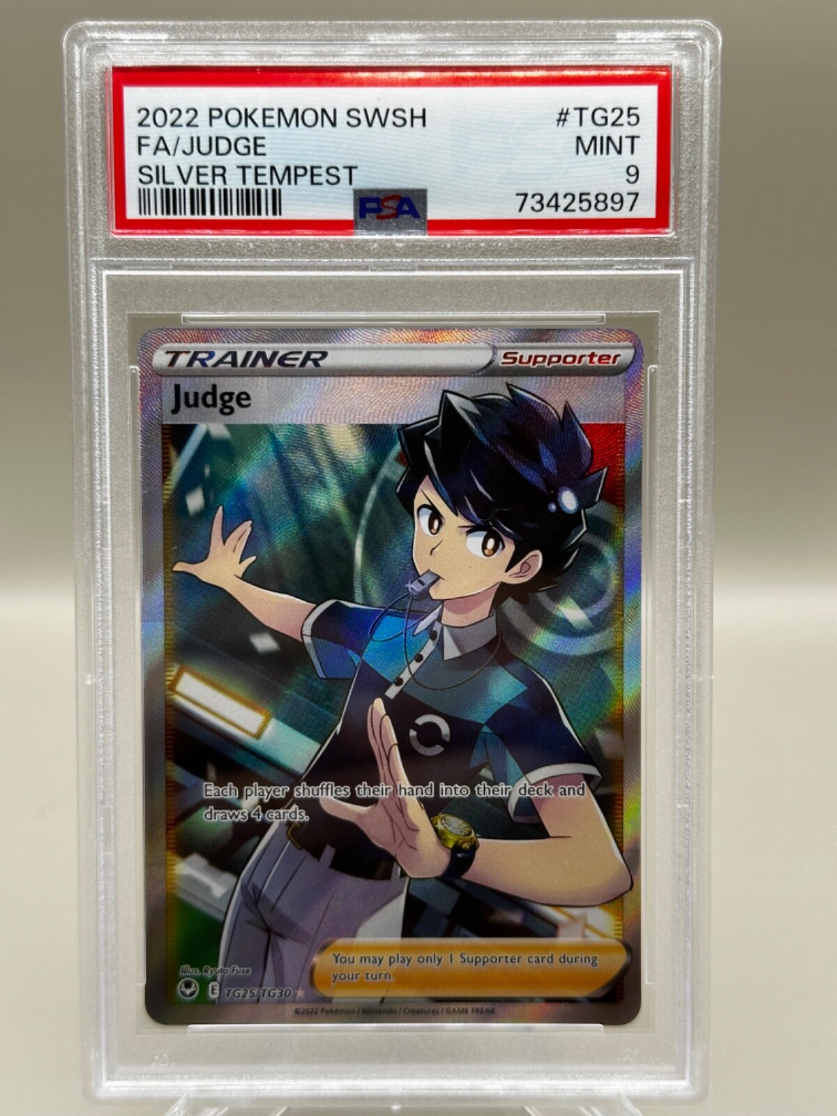 Judge TG25/TG30 SWSH Silver Tempest FA Trainer Gallery Holo Pokémon PSA 9