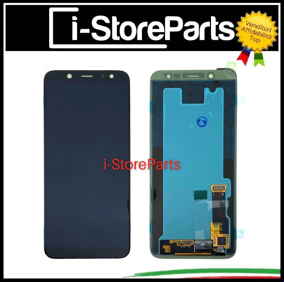 MARCA Display LCD IPS con Touch Screen per Samsung Galaxy J6 2018 SM-J600FN-DS-G Nero