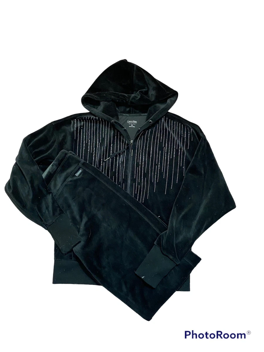 Calvin klein performance velour hoodie sale