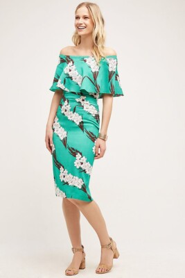 midi elegant navy blue dresses for wedding guests Elegant Midi Length Long Lantern Sleeves Chiffon Wedding Guest Dresses