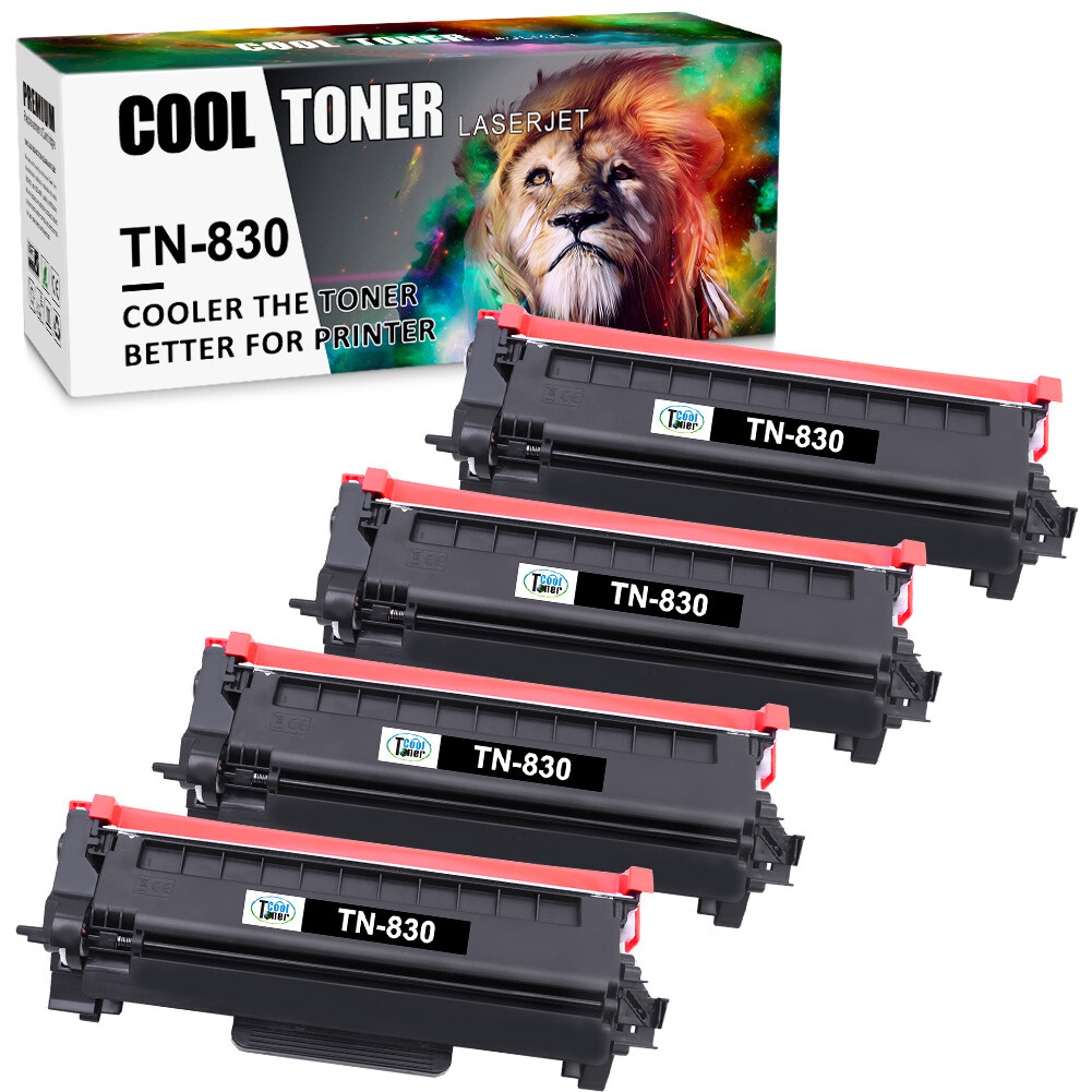1-4PK TN830 Toner Compatible With Brother HL-L2400D MFC-L2820DW