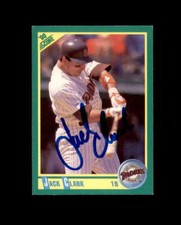 Jack Clark Hand Signed 1990 Score San Diego Padres Autograph
