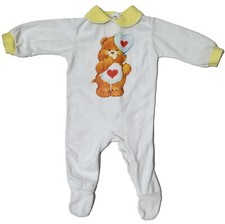 Vtg 1983 Care Bears Infant/Toddler Footed Sleeper Tender Heart Medium 12-18 lbs