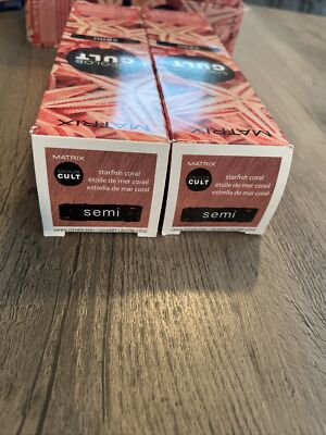 Matrix SoColor Cult SEMI Hair Color Starfish Coral 4oz Semi Permanent New 2 Pack