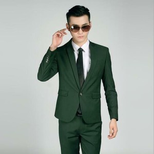 green casual coat
