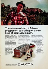 1974 ALCOA Aluminum Company of America Vintage 1970s Print Ad Arizona Prospector