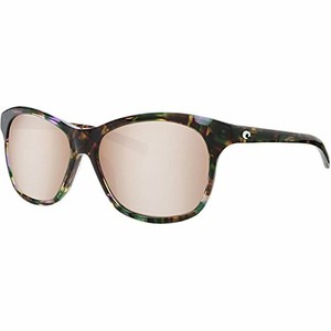 Costa Sarasota Abalone Plastic Frame Copper Silver Lens Ladies Sunglasses - Click1Get2 On Sale