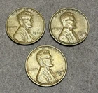 1935-P 1935-D 1935-S Nice Lincoln Cent Penny 3 Piece 1935 Year Set VF Lot B