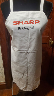 SHARP BRAND KITCHEN APPLIANCE LOGO ADVERTISING PROMO CLOTH CHEF COOK APRON
