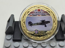 Windsor Mint Gold Plated Coin Royal Air Force :- Fairey Albacore (16)