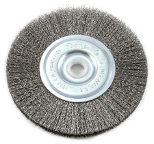 72743 Wire Wheel Brush, Fine Crimped with 1/2-Inch and 5/8-Inch Arbor, 5-Inch-By