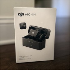 DJI Mic Mini Wireless Lavalier Microphone USB-C Compact High-Quality Audio Black