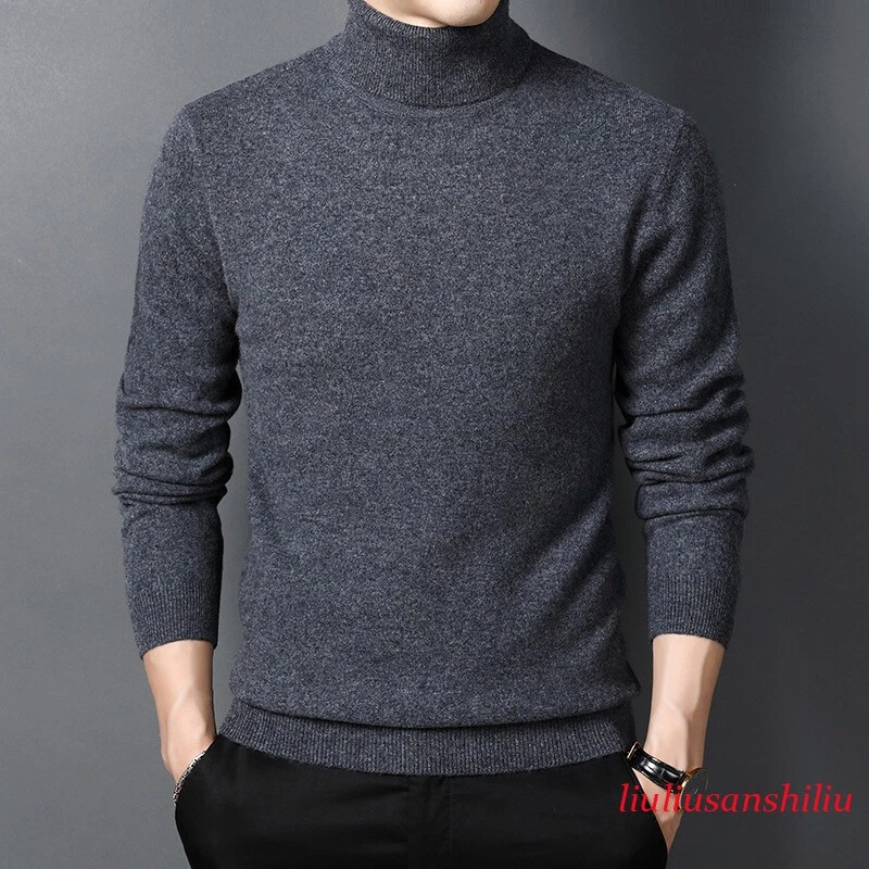 Winter Turtleneck Wool Sweaters Pullover Warm Solid Men's Thick Knitting Sweater
Opens in a new wind