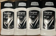 Degree 4 Counts /Men UltraClear Antiperspirant Deodorant Black  White Openbox