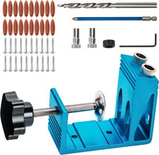 Pocket Hole Jig Kit Dowel Drill Joinery Screw Kit Carpenters Wood Woodwork Guide