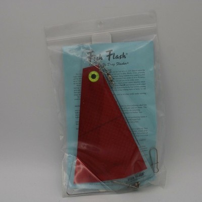 Big Als Fish Flash 8in No Drag Trolling Fishing Medium Red