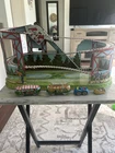 Vintage J. Chein & Company  Tin Litho  Wind- Up Roller Coaster With 4 Cars