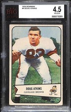 1954 Bowman #4 Doug Atkins HOF RC BVG 4.5 VGEX+ C101533