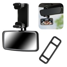 Baby Car Mirror Rear Facing with Hanging 6.05 5.15 2.51 inch, Black