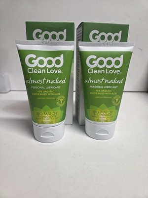(2x) Good Clean Love Almost Naked Personal Lubricant 4oz ea  FREE FAST SHIP #403