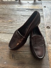Vintage Polo Ralph Lauren Leather Brown Slip-On Penny Loafers Dress Shoes 10