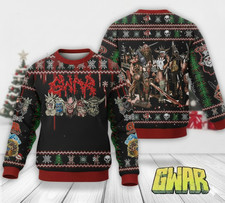Gwar band ugly sweater black AOP 3D Size S-5XL Gifl For Fan Black men MOM29