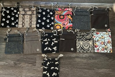 HIP KLIP Vegan Leather Travel Everyday Waist Pocket Wallet Pebbled Finish