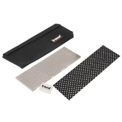 Trend Professional Double Sided 180/600 Diamond Stone 8'' x 3'' Fine/Course