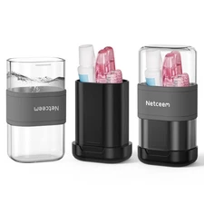 Toothbrush Travel Case Kit,Portable Folding Tooth Brush Holder and Toothpaste...