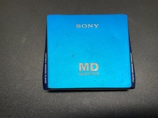 Sony MZ-E75 Walkman MiniDisc MD Player Blue with Remote - untested
