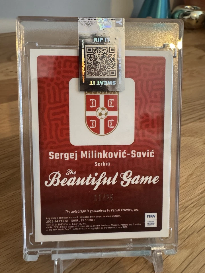Panini Donruss The Beautiful Game Sergei Milinkovic-savic /25 Dragon Scale Auto - Image 2 of 3