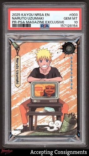 2025 Kayou Smriti Heaven Scroll PSA Exclusive Promo #PR003 Naruto Uzumaki PSA 10