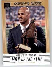 2018 Panini Donruss Walter Payton NFL Man of the Year Jason Taylor #6 MIA