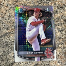 2025 Bowman #BCP-25 Quinn Mathews Chrome Prospects Mega Mojo Cardinals