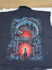 Spiral Direct Dragons Lair Wizard Magic Dragon Design Pearl Snap Up Shirt 4XL