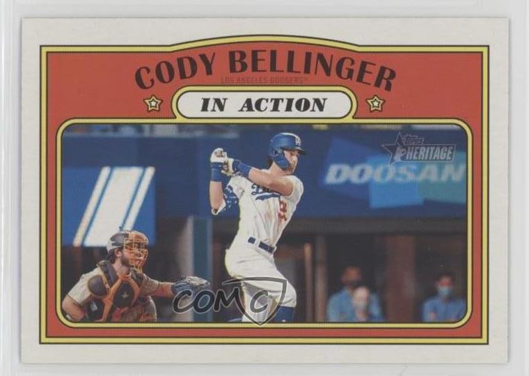 2021 Topps Heritage In Action Cody Bellinger #174 0ha3